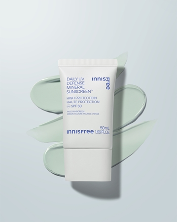 innisfree Daily UV Defense Mineral Sunscreen Mineral Protective Face Fluid SPF 50
