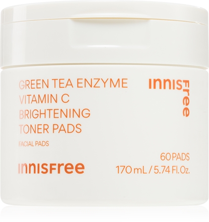 innisfree Green Tea Vitamin C Brightening Toner Pads toner pads for radiance and hydration