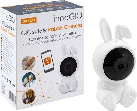 innoGIO GIOSafety Rabbit caméra Smart Wi-fi d’intérieur