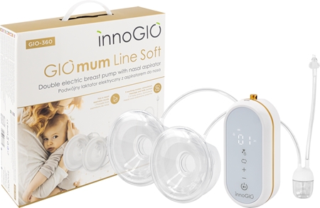 innoGIO GIOmum Line Soft with Nasal Aspirator Breast Pump
