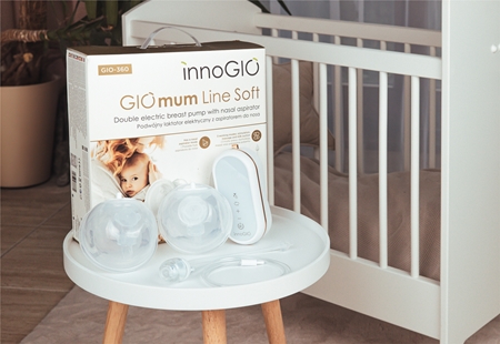 innoGIO GIOmum Line Soft with Nasal Aspirator Breast Pump