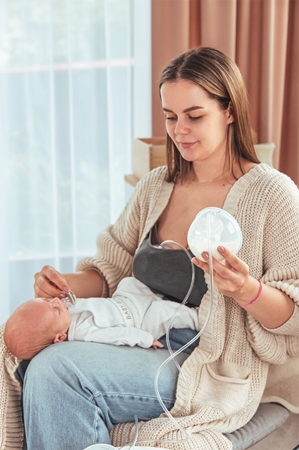 innoGIO GIOmum Line Soft with Nasal Aspirator Breast Pump