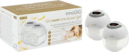 innoGIO GIOmum Line Discreet double electric hands-free breast pump