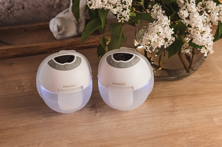 innoGIO GIOmum Line Discreet double electric hands-free breast pump