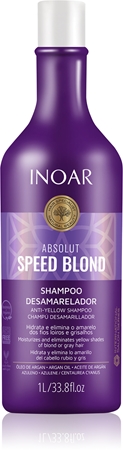 INOAR Absolut Speed Blond šampon pro blond vlasy neutralizující žluté tóny