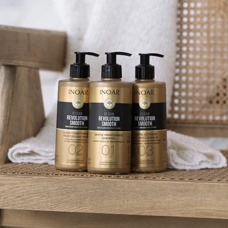 INOAR Vegan Revolution Smooth vyhlazující šampon pro suché a nepoddajné vlasy