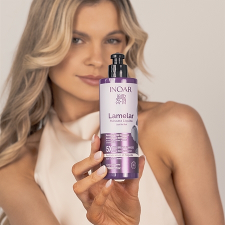 INOAR Lamellar Liquid Mask nährende Tiefenpflege zur Stärkung der Haare
