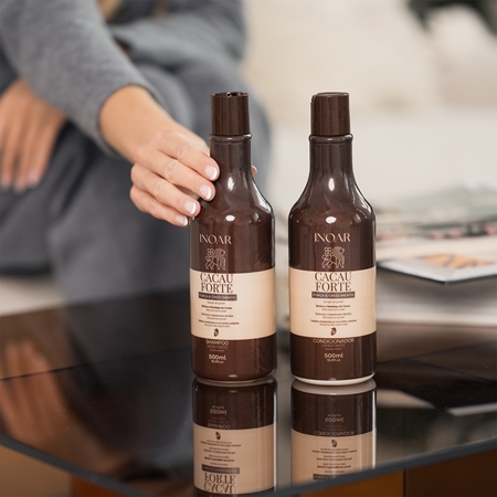 INOAR Cacau Forte Shampoo Schampo För hårförstärkning
