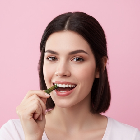 InoPro Green Whitening Strips Spirulina tiras de branqueamento para dentes