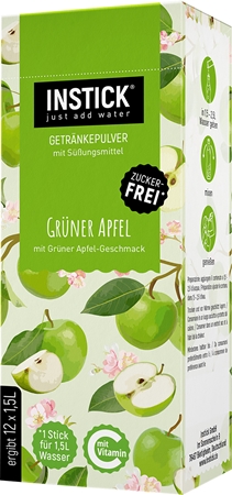INSTICK Green Apple poudre pour la préparation de boisson