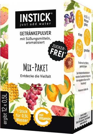 INSTICK Mix-Pack Classic Pulver zur Herstellung von Getränken Geschmack mix
