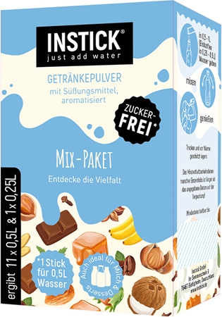INSTICK Mix-Pack for Milk Pulver zur Herstellung von Getränken Geschmack Mix