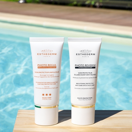 Institut Esthederm Photo Regul Pigmentation Irregularities Unifying Protective Care sjednocující péče pro pleť s hyperpigmentací s vysokou UV ochranou