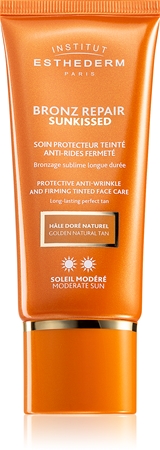 Institut Esthederm Bronz Repair Sunkissed Protective Anti-Wrinkle And Firming Tinted Face Care crema de protectie solara nuantatoare antirid