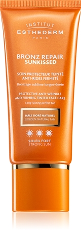 Institut Esthederm Bronz Repair Sunkissed Protective Anti-Wrinkle And Firming Tinted Face Care crema protectoare cu efect de tonifiere antirid