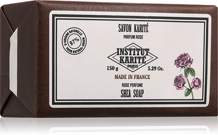 Institut Karité Paris Rose Shea Soap tuhé mydlo s bambuckým maslom