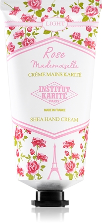 Institut Karité Paris Rose Mademoiselle Shea Hand Cream crema leggera per le mani