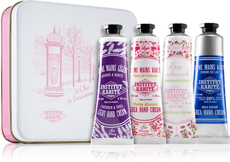 Institut Karité Paris Gift Sets Metal Box Rose Mademoiselle So Chic So Parisienne coffret cadeau (mains)