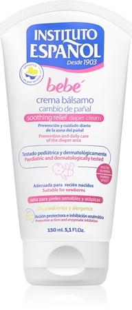 Instituto Español Tubo Crema Balsamo Pañal Linea Bebe Cream