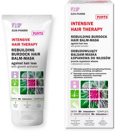 Elfa Pharm Intensive Cosmetic Intensive Hair Therapy Rebuilding Burdock Hair Balm-Mask Balsam gegen Haarausfall mit Wuchsaktivator