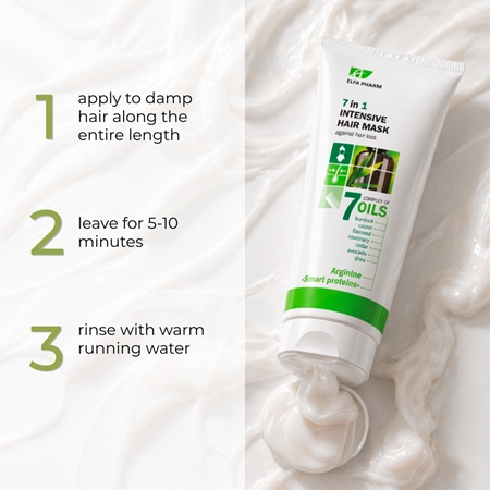 Elfa Pharm Intensive Cosmetic Complex Of 7 Oils 7in1 Intensive Hair Mask masca pentru regenerare impotriva caderii parului