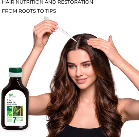 Elfa Pharm Intensive Cosmetic Complex Of 7 Oils 7in1 Hair Oil olio per capelli rigenerante anti-caduta dei capelli