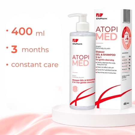Elfa Pharm Intensive Cosmetic Atopi Med Shampoo & Duschgel 2 in 1 für trockene bis atopische Haut