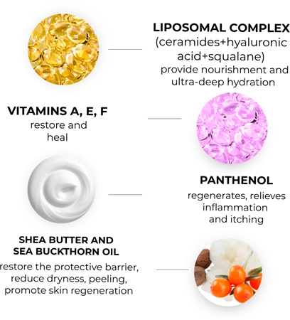 Elfa Pharm Intensive Cosmetic Atopi Med відновлюючий бальзам для губ