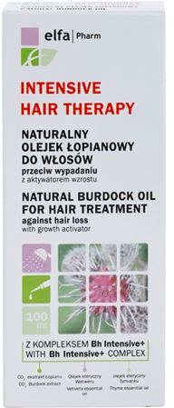 Elfa Pharm Intensive Cosmetic Intensive Hair Therapy Natural Burdock Oil For Hair Treatment Oil with Growth Activator against Hair Loss