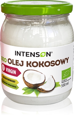 Intenson Olej kokosowy Virgin olej kokosowy w jakości BIO