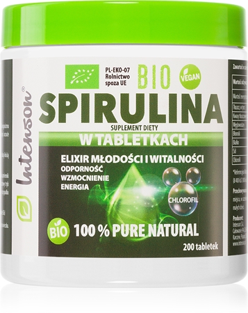 Intenson Spirulina BIO tabletki na wsparcie układu odpornościowego