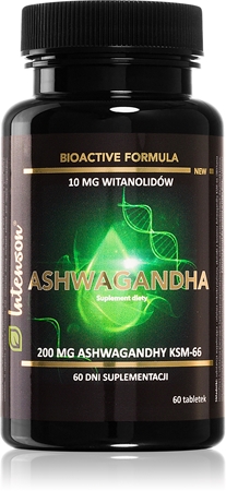 Intenson Ashwagandha KSM-66 tabletki dla poprawy koncentracji i pamięci