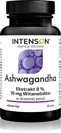 Intenson Ashwagandha 10 mg kapsułki na wsparcie zdrowia fizycznego i psychicznego