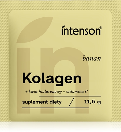 Intenson Kolagen + witamina C + kwas hialuronowy napój kolagenowy instant z kwasem hialuronowym