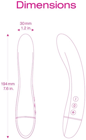 Intimina Raya Personal Massager вібратор на батарейці