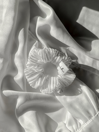 invisibobble Sprunchie Extra Hold Pure White hajgumi