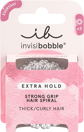 invisibobble Extra Hold Crystal Clear λαστιχάκια για τα μαλλιά