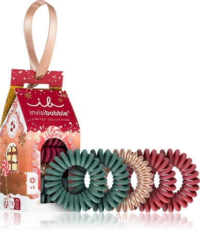 invisibobble Holidays Snow Place like Home elastike za lase 5 ks