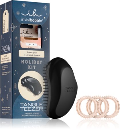 invisibobble x Tangle Teezer Holiday Kit setti (hiusten täydelliseen ulkonäköön)