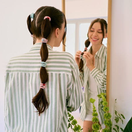 invisibobble Twistar Mint Braids elásticos para cabelo