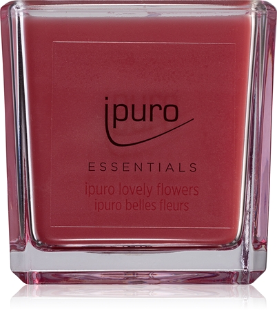 Bougie Parfumée Ipuro Lovely Flowers - Notes Florales, 23h | Décoration