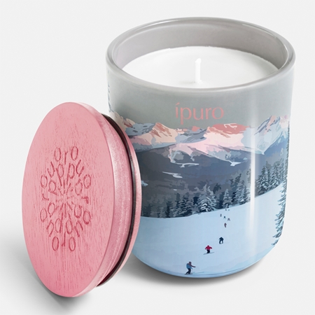 ípuro Mountain Spirit Aspen Style scented candle with cap