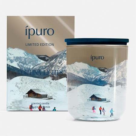 ípuro Mountain Spirit Cortina Lights αρωματικό κερί με καπάκι