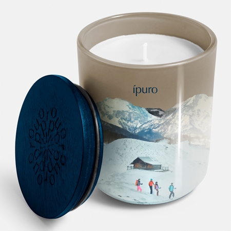 ípuro Mountain Spirit Cortina Lights αρωματικό κερί με καπάκι
