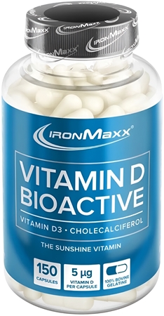 IronMaxx Vitamin D Bioactive capsules conçu pour préserver le bon fonctionnement du système immunitaire, des os et des muscles