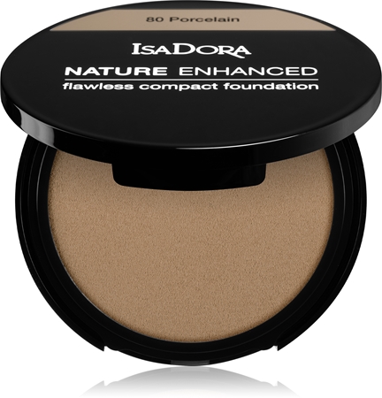 IsaDora Nature Enhanced Flawless Compact Foundation kremowy podkład w kompakcie