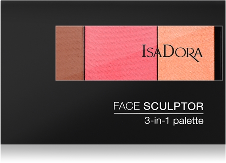 IsaDora Face Sculptor 3-in-1 Palette Aufhellende und Bronzing-Palette