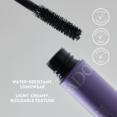 IsaDora The 10 Sec High Impact Lift & Curl μάσκαρα για περιστροφή και διαχωρισμό των βλεφαρίδων