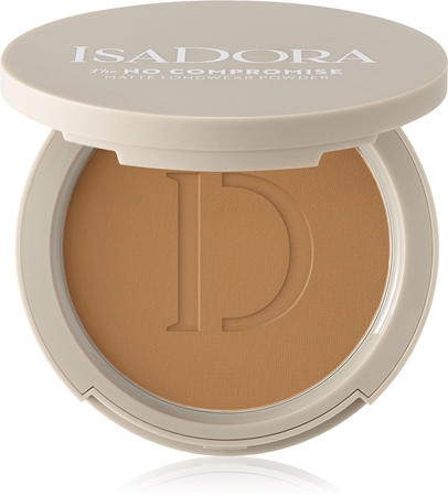 IsaDora The No Compromise Matte Longwear Powder kompaktný púder pre matný vzhľad