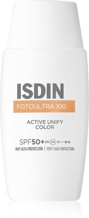 ISDIN FotoUltra 100 Active Unify Color Depigmentant SPF50+ ochranný tónovaný fluid na obličej